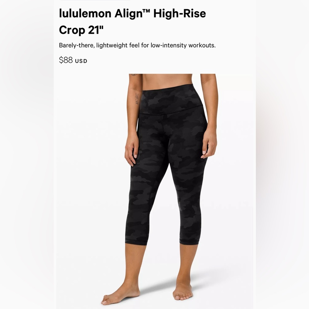 Barely worn Lulu lemon size 4